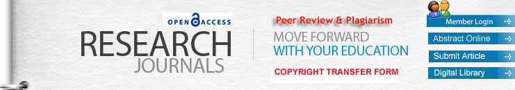 Original research journal banner with author and member links